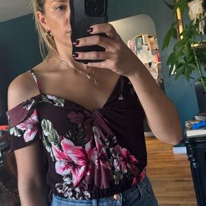 Express Multicolor Floral Blouse